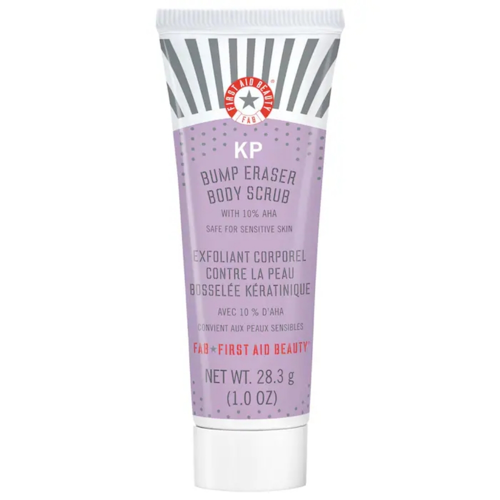 First Aid Beauty KP Bump Eraser Body Scrub with 10% AHA trial size-1 oz./ 28.3g